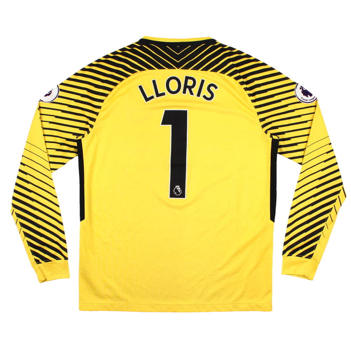 Tottenham 2017-18 Long Sleeve Goalkeeper Home Shirt (M) Lloris #1 (Excellent)