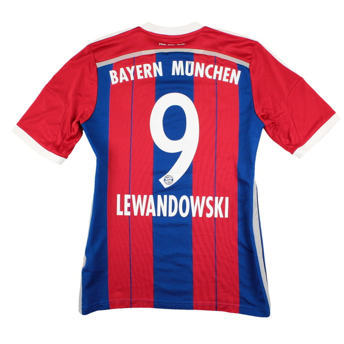 Bayern Munich 2014-15 Home Shirt (S) Lewandowski #9 (Excellent)