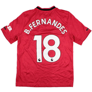 Manchester United 2019-20 Home Shirt (XLB) B. Fernandes #18 (Excellent)_0