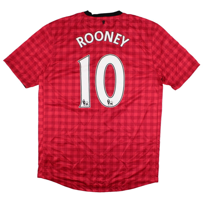 Manchester United 2012-13 Home Shirt (M) Rooney #10 (Very Good)