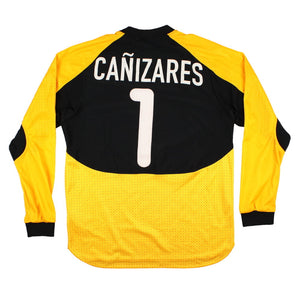 Valencia 2000-01 Goalkeeper Long Sleeve Shirt (Canizares #1) (M) (Very Good)_0