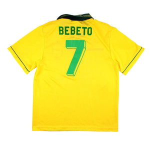 Brazil 1993-95 Home Shirt (Bebeto #7) (M) (Very Good)_0