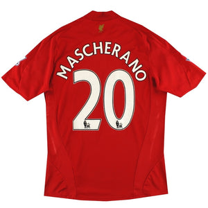 Liverpool 2008-10 Home Shirt (Mascherano #20) (L) (Good)_0