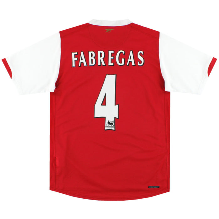 Arsenal 2006-08 Home Shirt (Fabregas #4) (XL) (Very Good)