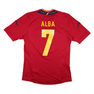 Spain 2012-13 Home Shirt (S) (Good) (Puyol 5)_2