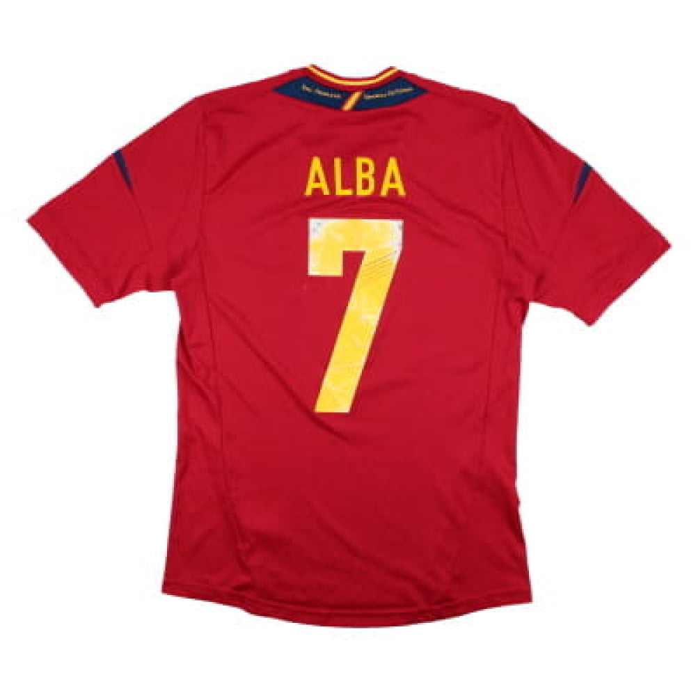 Spain 2012-13 Home Shirt (S) (Good) (Juanfran 5)_2