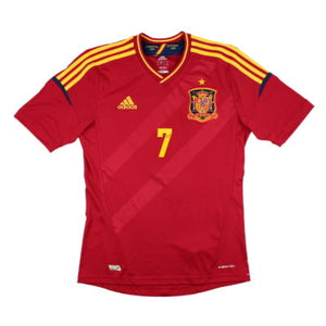 Spain 2012-13 Home Shirt (S) (Good) (Silva 21)_3