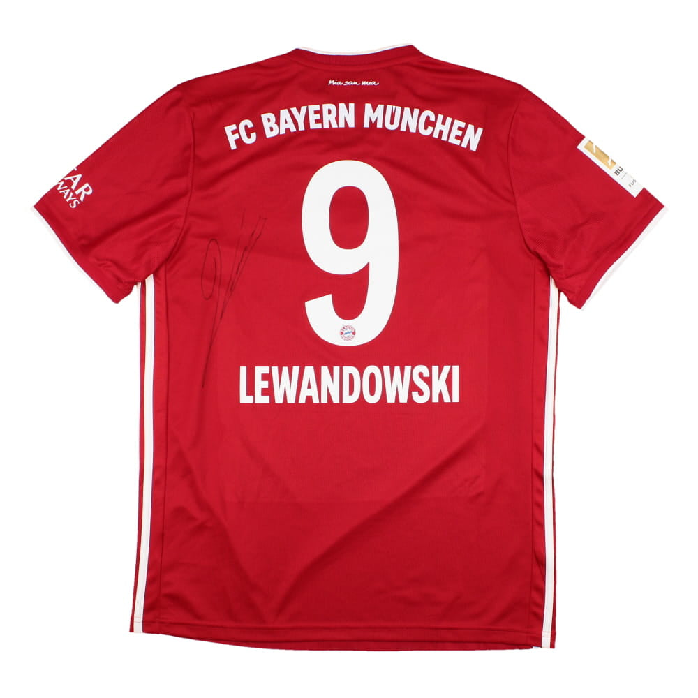 Bayern Munich 2020-21 Home Shirt (L) (Lewandowski #9) (Signed) (BNWT)_0