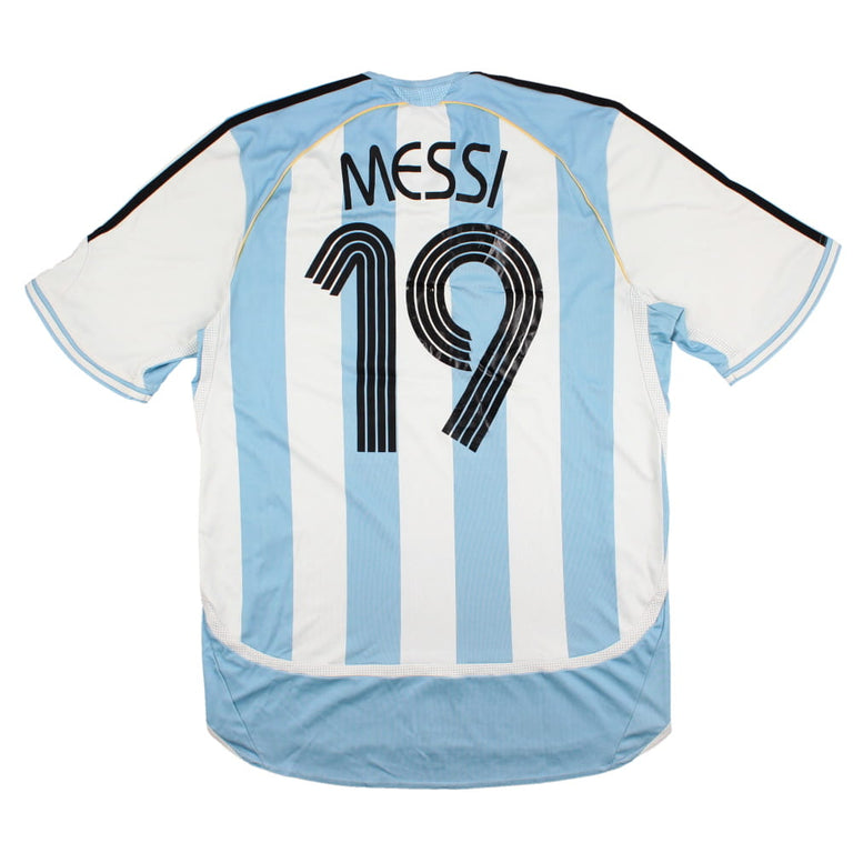 Argentina 2006-08 Home Shirt (M) Messi #19 (Good) – Classic