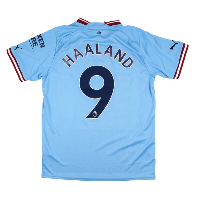 Manchester City 2022-23 Home Shirt (M) Haaland #9 (Fair)