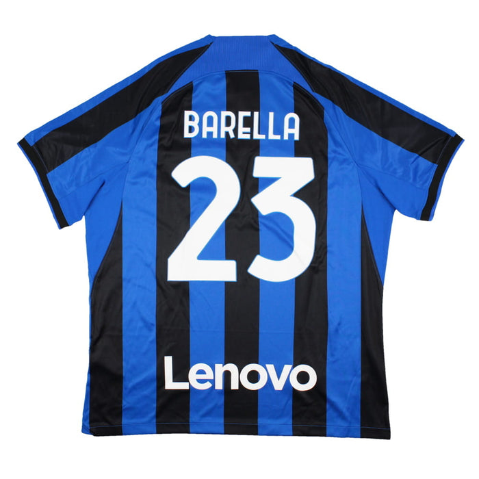 Inter Milan 2022-23 Home Shirt (XL) Barella #23 (Excellent)