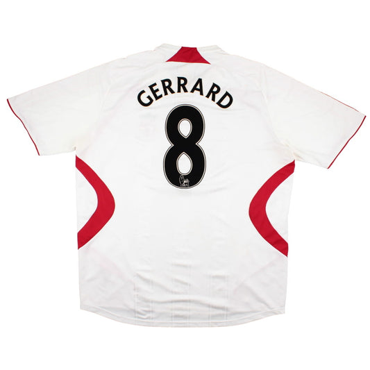 Liverpool 2007-08 Away Shirt (3XL) Gerrard #8 (Fair)_0