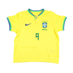 Brazil 2022-23 Home Shirt (Medium Infant) (Ronaldo #9) (Good)_1