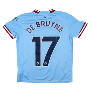 Manchester City 2022-23 Home Shirt (MB 11-12) (De Bruyne #17) (Excellent)_0