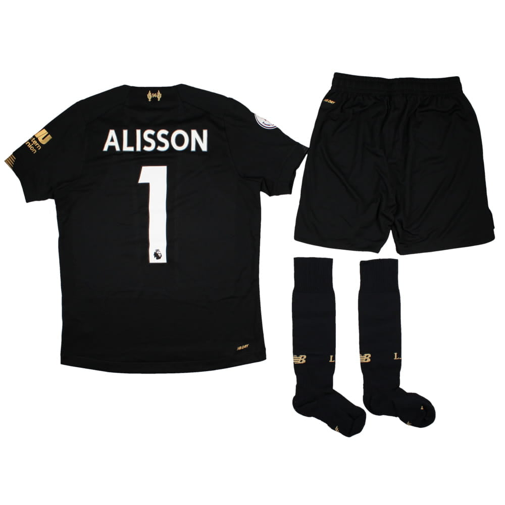 Liverpool 2019-20 GK Home Kit (Kids) (XLB) (Alisson #1) (BNWT)_0