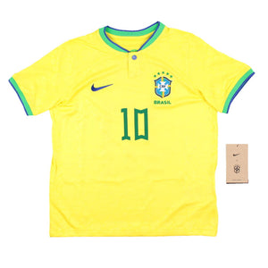 Brazil 2022-23 Home Shirt (XLB) Neymar Jr #10 (Mint)_1