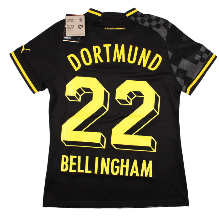 Borussia Dortmund 2022-23 Away Shirt (Women's) (S) (Bellingham #22) (Excellent)