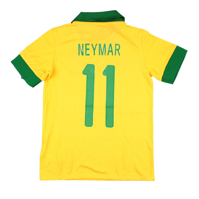 Brazil 2013-14 Home Shirt (SB) Neymar #11 (Mint)