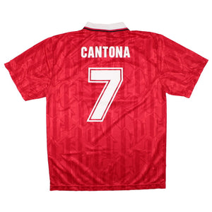 Manchester United 1992-94 Retro Home Shirt (L) Cantona #7 (Good)_0