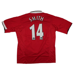 Manchester United 2004-06 Home Shirt (L) Smith #14 (Excellent)_0