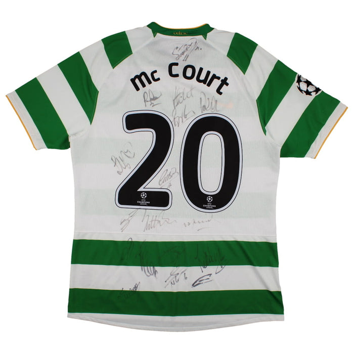 Celtic 2008-10 Home Shirt (L) McCourt #20 (Fair)