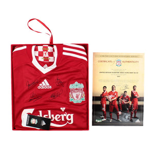 Liverpool 2008-09 Signed Home Shirt with Limited Edition Box (S) (Excellent)_0