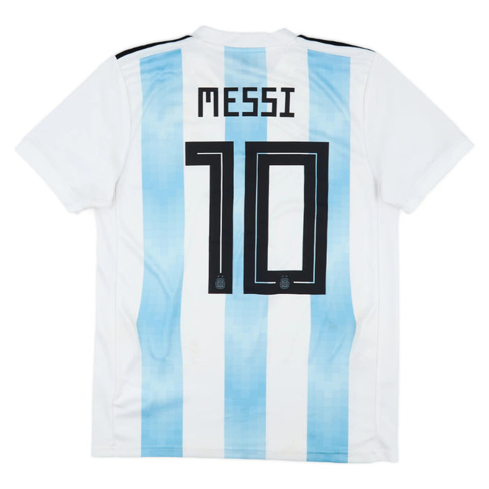 Argentina 2018-19 Home Shirt (LB) Messi #10 (Excellent)