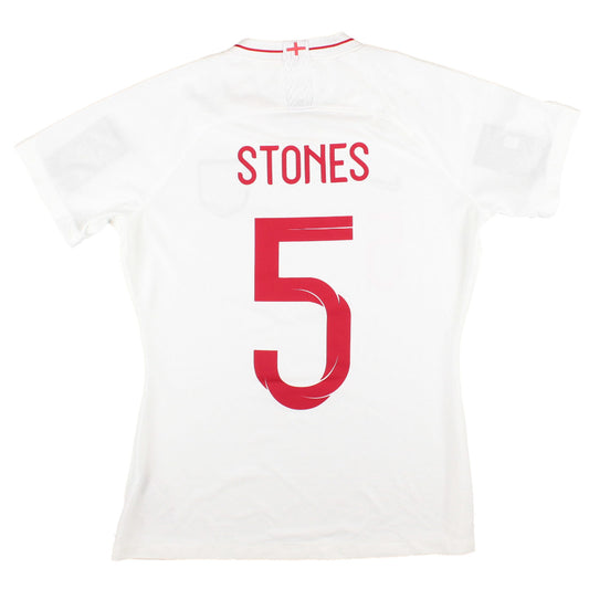 England 2018-19 Home Shirt (Womens M) Stones #5 (Excellent)_0