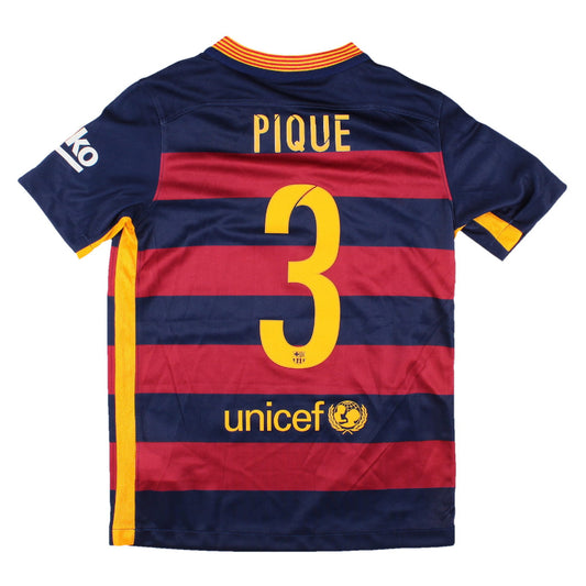 Barcelona 2015-16 Home Shirt (SB) Pique #3 (Very Good)_0