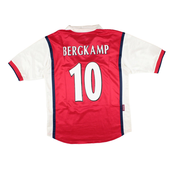 Arsenal 1998-99 Home Shirt (XLB) Bergkamp #10 (Very Good)