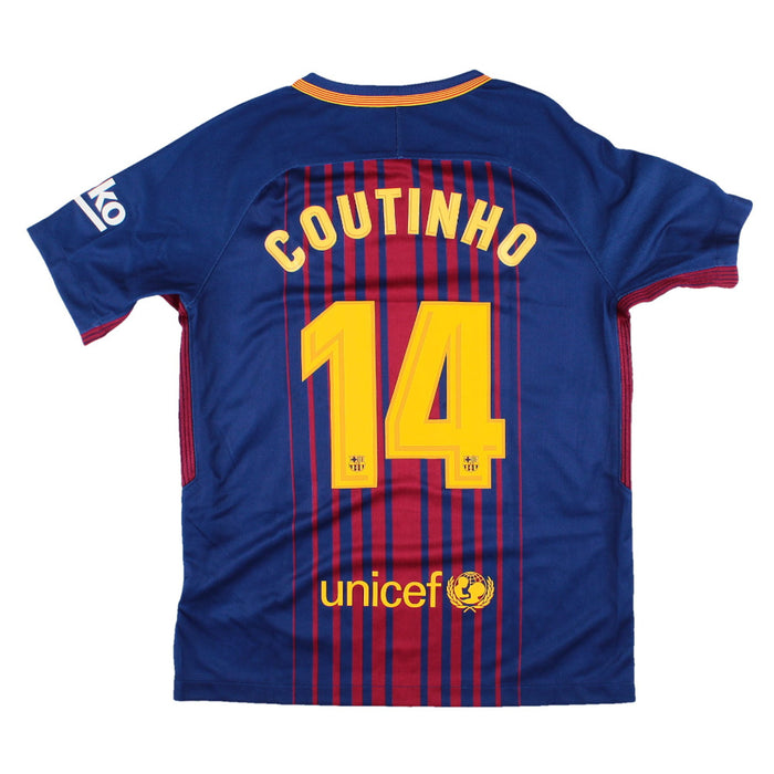 Barcelona 2017-18 Home Shirt (MB) Coutinho #14 (BNWT)