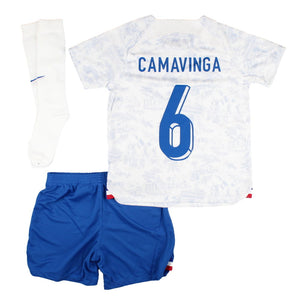 France 2022-23 Away Mini Kit (XLB) Camavinga #6 (BNWT)_0