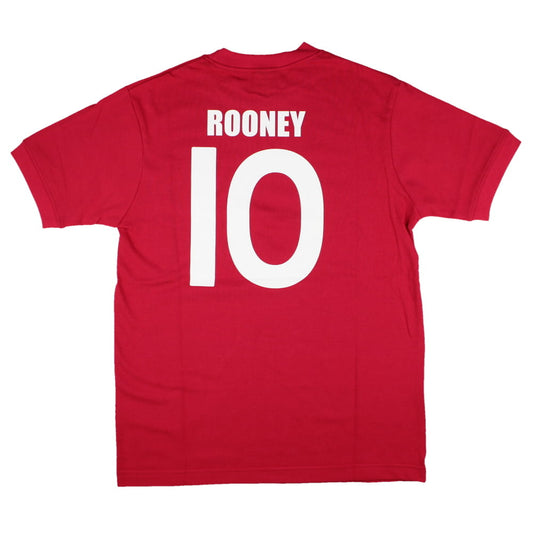 England Retro Red Away Shirt (M) Rooney #10 (Excellent)_0