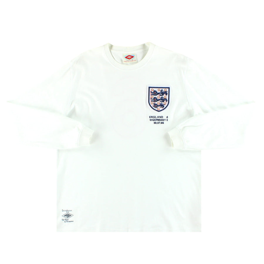 1966 England Umbro Re-Issue Heimtrikot Nr. 6 L/S XL
