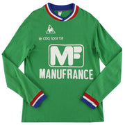 1975-76 Saint Etienne Le Coq Sportif Heimtrikot Langarm