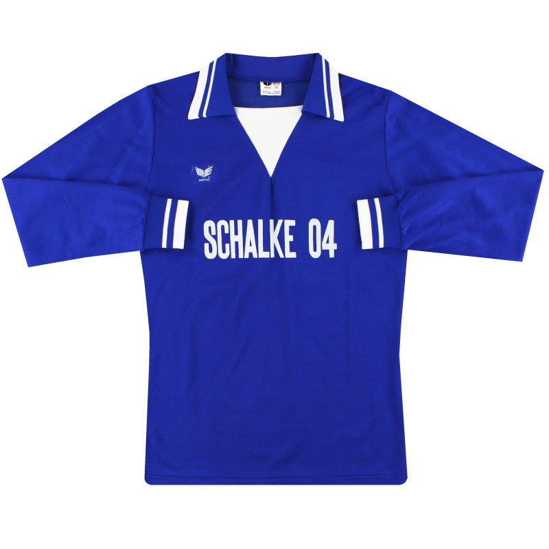 1978-79 Schalke Erima Heimtrikot langarm M