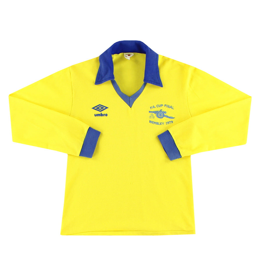 1978-81 Arsenal Umbro Auswärtstrikot „Final“ Langarm S