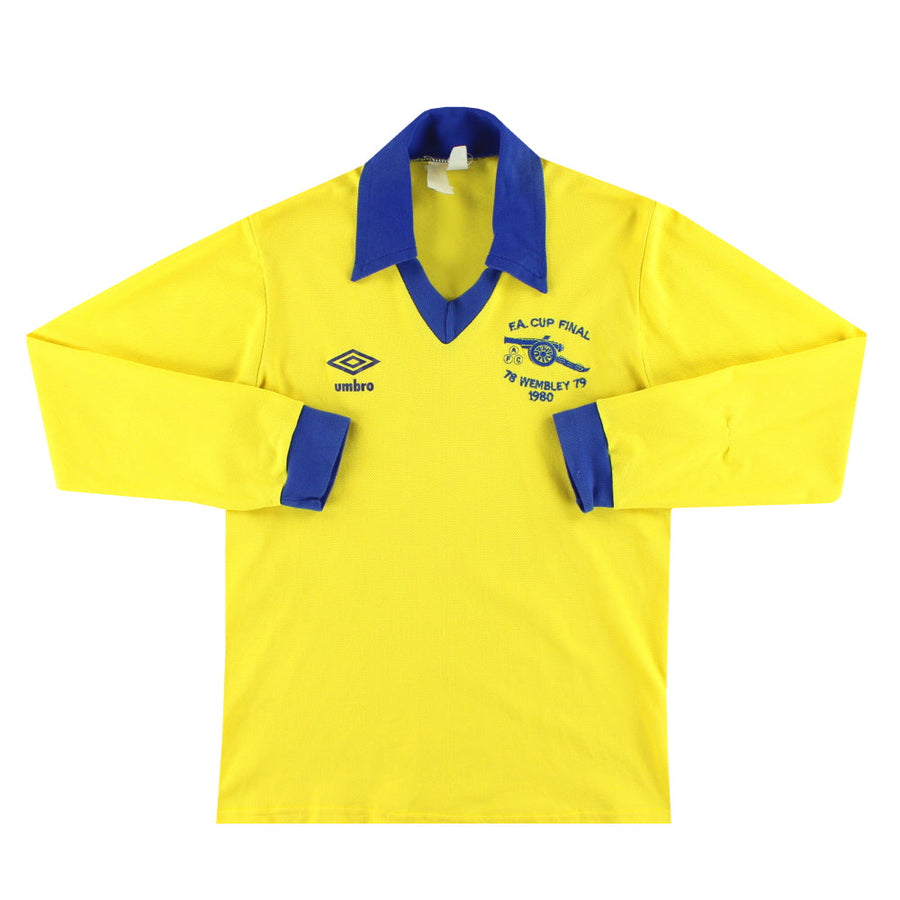 1978-81 Arsenal Umbro 'Wembley' Auswärtstrikot L/S S