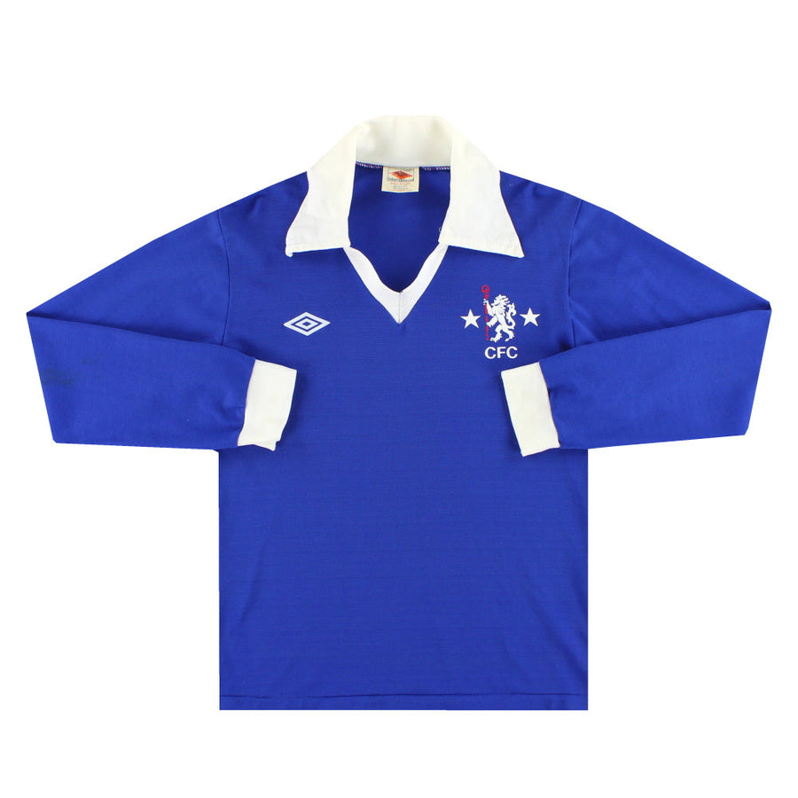 1978-81 Chelsea Umbro Heimtrikot L/S *Neuwertig*