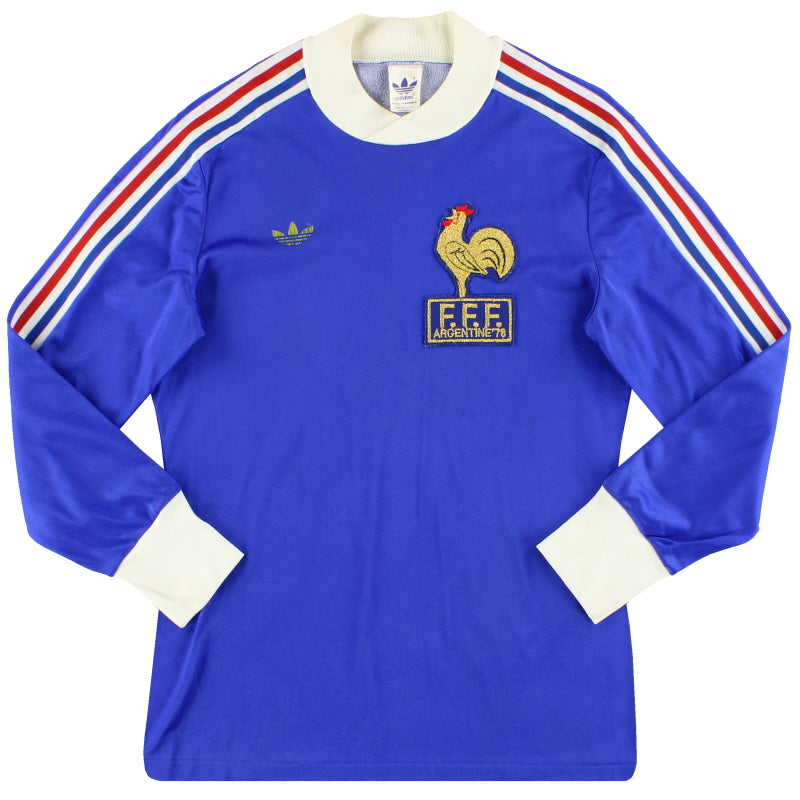 1978 Frankreich adidas „Argentine '78“ Heimtrikot L/S