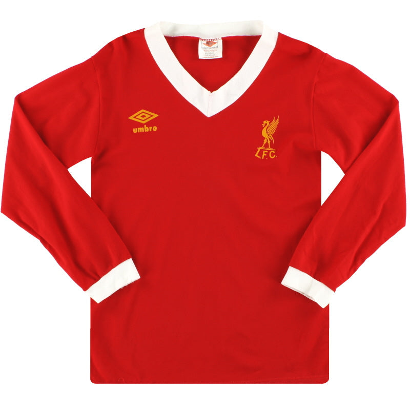 1979-82 Liverpool Umbro Heimtrikot Langarm *Neuwertig* S