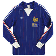 1980-82 Frankreich adidas Heimtrikot langärmlig