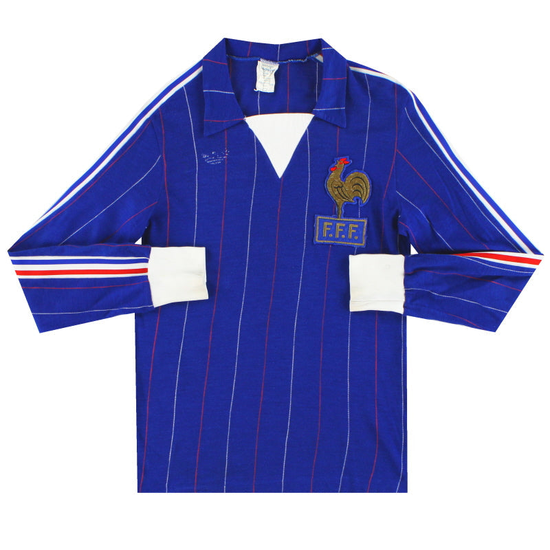 1980-82 Frankreich adidas Heimtrikot L/S J