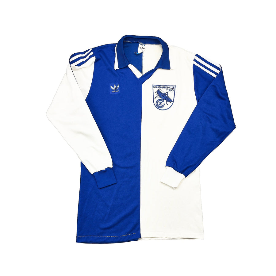 1980/85 Grasshoppers L/S Heimtrikot (L) Adidas