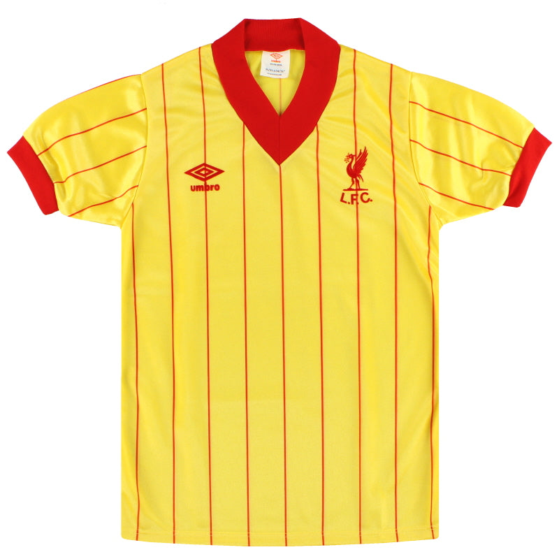 1981-84 Liverpool Umbro Auswärtstrikot *Neuwertig* Jungen S