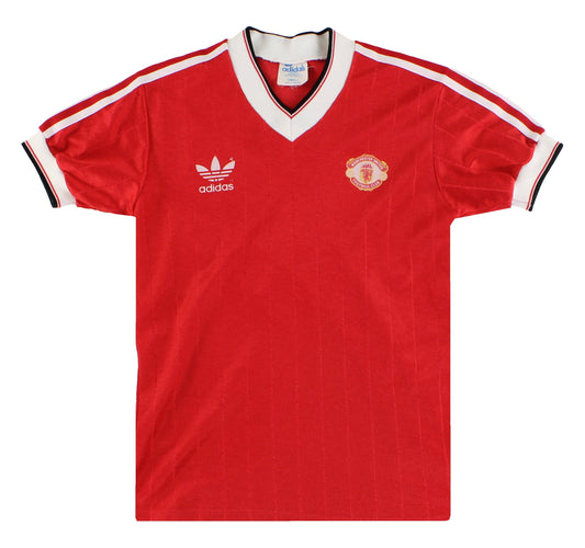 1982-84 Manchester United adidas Home Shirt S