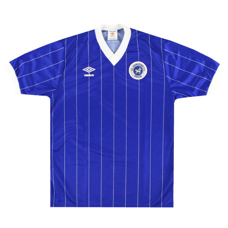 1982-86 St Johnstone Umbro Heimtrikot *Neuwertig* L