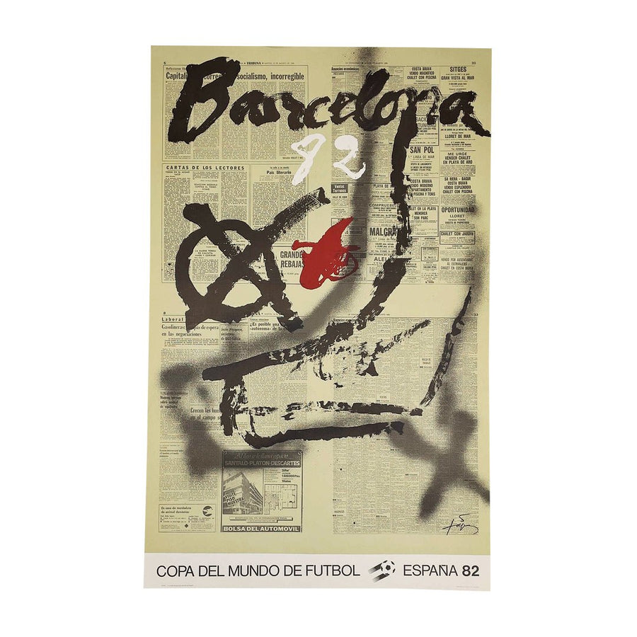 1982 Barcelona Fußball-Weltmeisterschaft Spanien Originaldruck