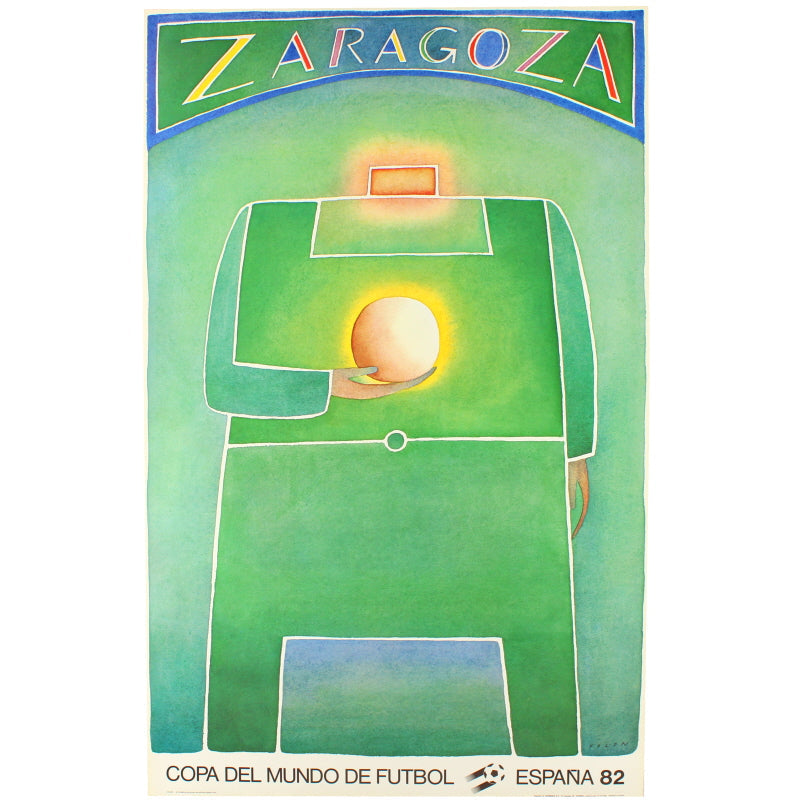 1982 Spanien Original WM (Saragossa) Poster
