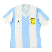1984-86 Argentinien Le Coq Sportif 'Campeon Mundial' Heimtrikot *Neuwertig* L.Jungen